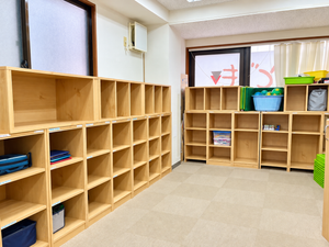 茗荷谷校 4 茗荷谷校の学童フロアの個人ロッカー